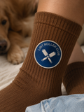 Lint Roller Club Cotton Crew Socks for Dog Lovers
