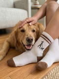 Daily Walk Retro Crew Socks for Dog Lovers